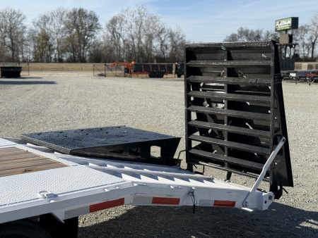 New 2026 RawMaxx FDX 102X25 12K HYD. DISC BRAKE/ MAXX RAMPS/ 14PLY TIRES 24K GVWR GOOSENECK Flatbed Trailer