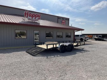 New 2026 PJ 83"x16' Tandem Axle Utility Trailer - UL