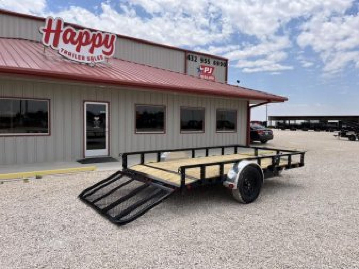 New 2026 PJ 77"x12' Single Axle Utility Trailer - U7