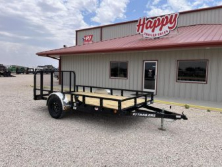 New 2026 PJ 77 x12' Single Axle Utility Trailer - U7