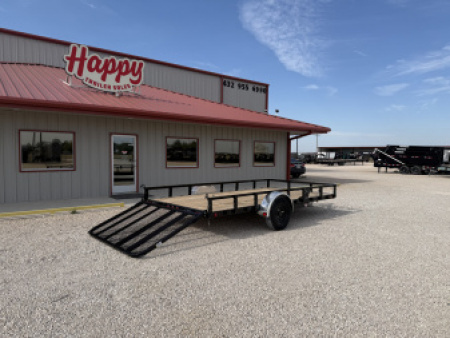 New 2026 PJ 83"x14' Single Axle Utility Trailer - U8