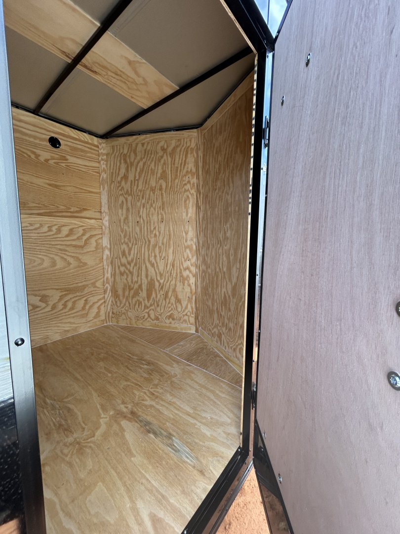 New 2026 Family Trailer 7x14 Tandem Axles Cargo / Enclosed Trailer-Screwless Exterior-Blackout Pkg-Rear Spoiler