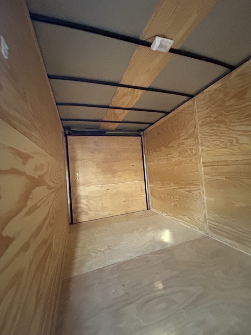 New 2026 Family Trailer 7x14 Tandem Axles Cargo / Enclosed Trailer- Screwless Exterior-Blackout Pkg- Rear Spoiler