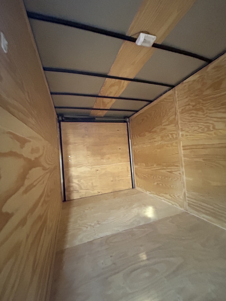 New 2026 Family Trailer 7x14 Tandem Axles Cargo / Enclosed Trailer- Screwless Exterior-Blackout Pkg- Rear Spoiler