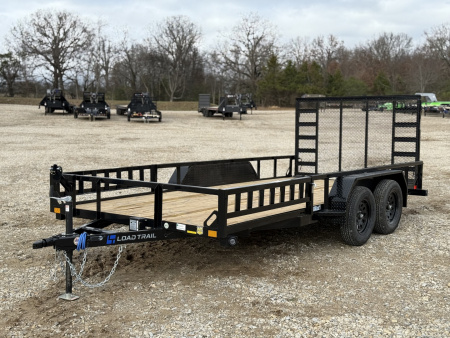 New 2026 Load Trail UE 83X16 TANDEM AXLE UTILITY W/4' GATE 7K GVWR Utility Trailer