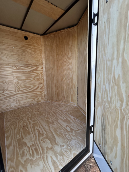 New 2026 Family Trailer 7x12 Tandem Axles Cargo / Enclosed Trailer-Screwless-Blackout Pkg-Rear Spoiler