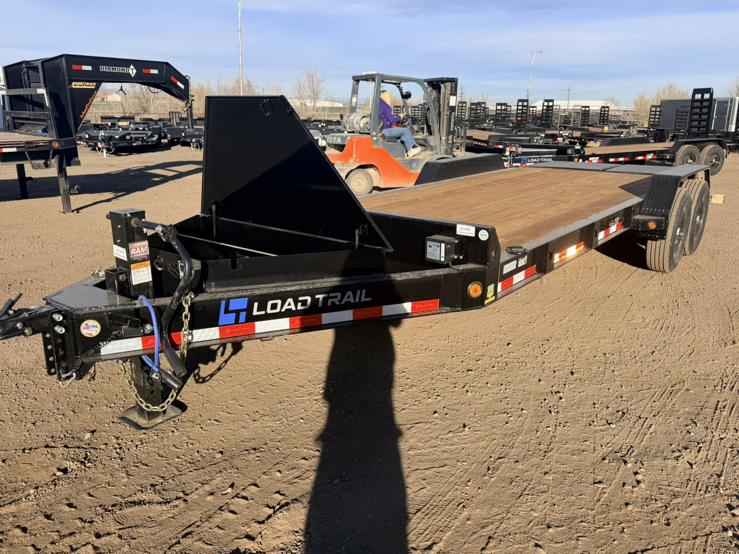 New 2026 Load Trail 7-HD20 I-Beam Equipment Hauler W/ Max Ramps 14ply Tires 14K GVWR