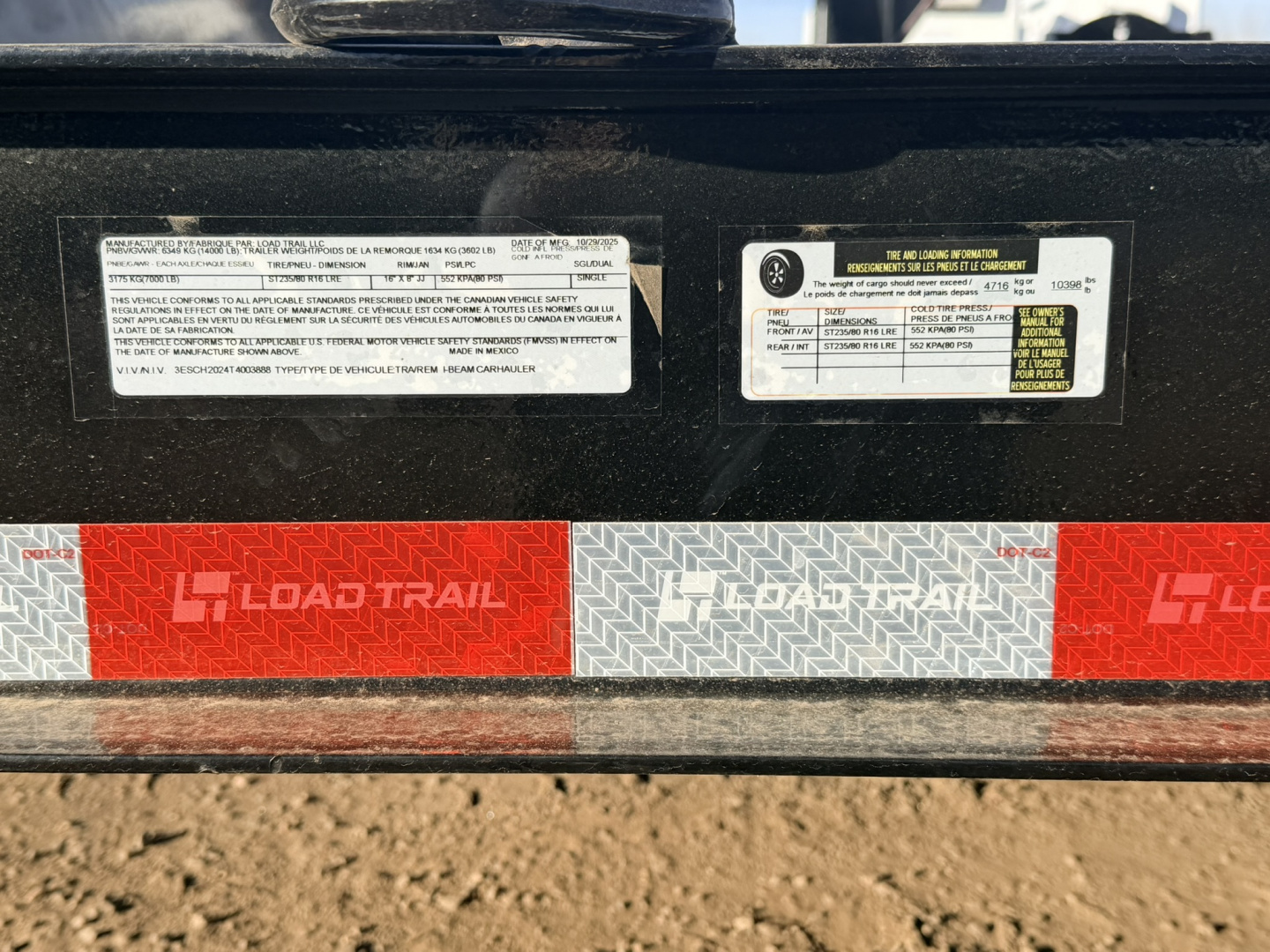 New 2026 Load Trail 7-HD20 I-Beam Equipment Hauler W/ Max Ramps 14ply Tires 14K GVWR