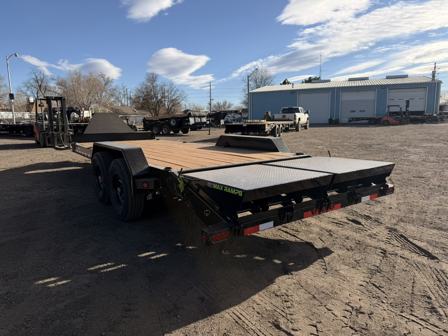New 2026 Load Trail 7-HD22 I-Beam Equipment Hauler W/ Max Ramps 14ply Tires 14K GVWR