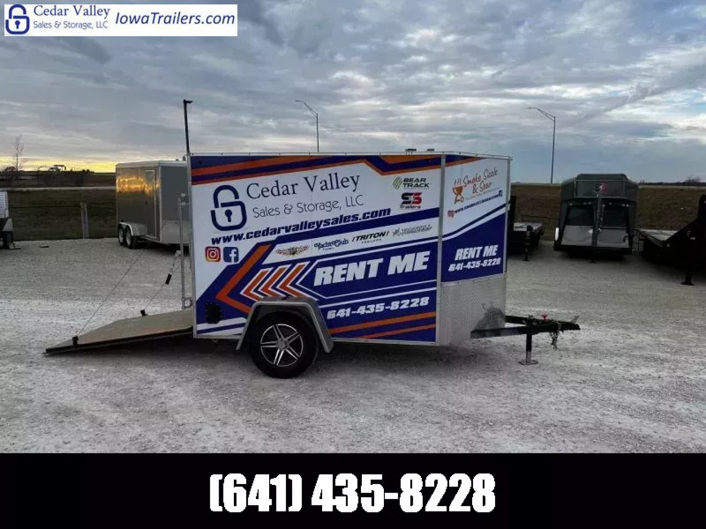 Used 2023 H and H Trailer 5x8 Cargo Trailer for Rent Cargo / Enclosed Trailer