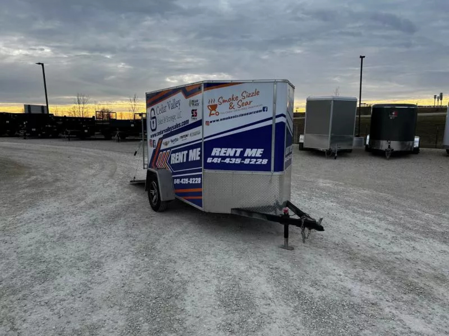Used 2023 H and H Trailer 5x8 Cargo Trailer for Rent Cargo / Enclosed Trailer