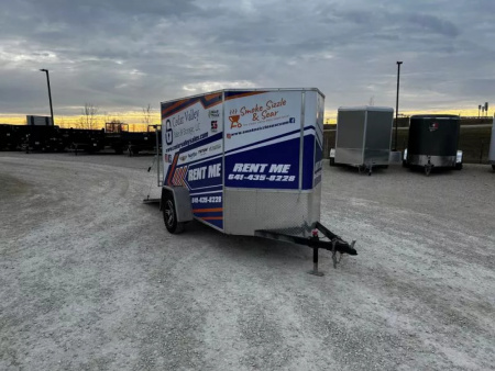 Used 2023 H and H Trailer 5x8 Cargo Trailer for Rent Cargo / Enclosed Trailer