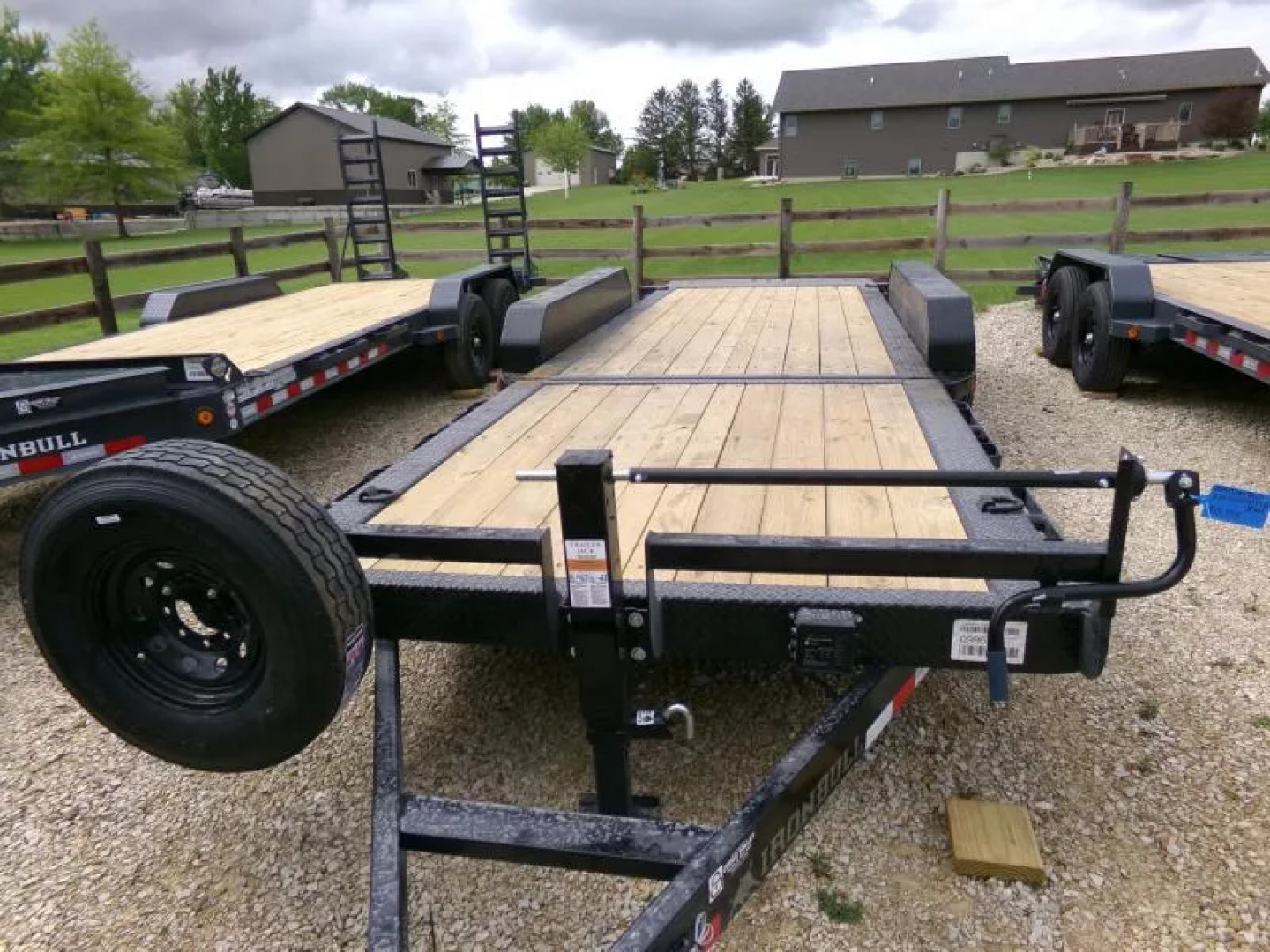 New 2026 Iron Bull 83 x 24 (16+8) TLB Tilt Trailer, Triple 7,000 lb. Axles-Black Tilt Trailer