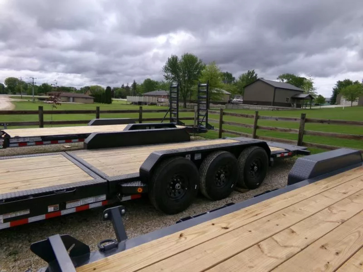New 2026 Iron Bull 83 x 24 (16+8) TLB Tilt Trailer, Triple 7,000 lb. Axles-Black Tilt Trailer