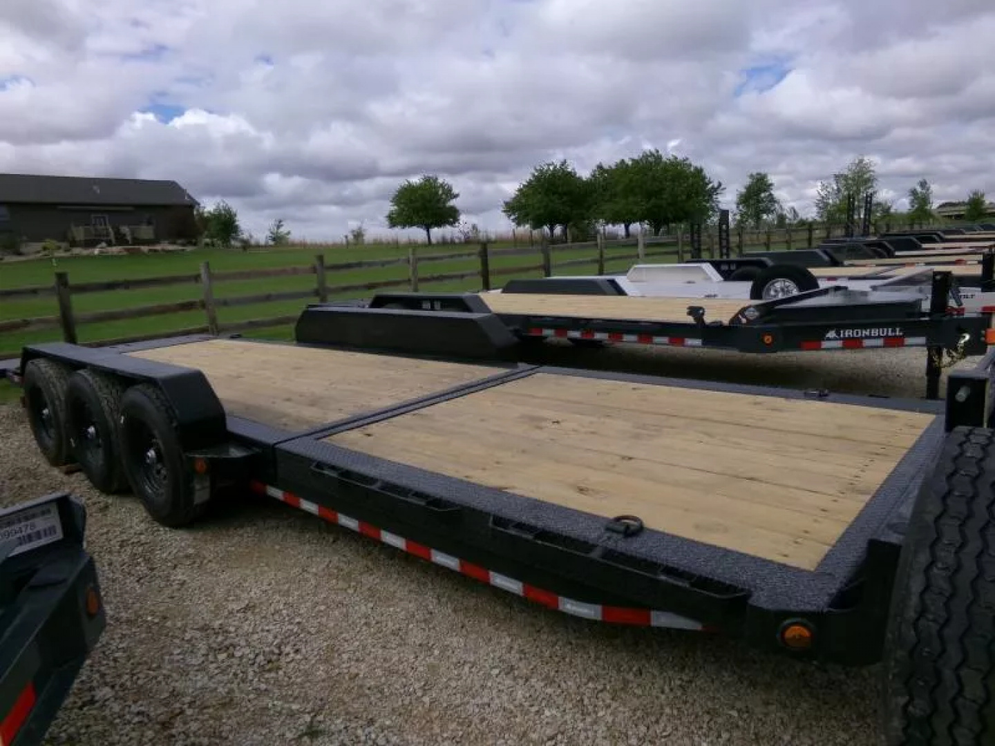 New 2026 Iron Bull 83 x 24 (16+8) TLB Tilt Trailer, Triple 7,000 lb. Axles-Black Tilt Trailer