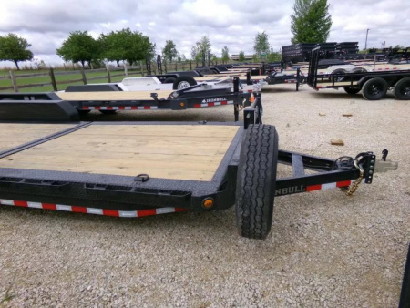 New 2026 Iron Bull 83 x 24 (16+8) TLB Tilt Trailer, Triple 7,000 lb. Axles-Black Tilt Trailer