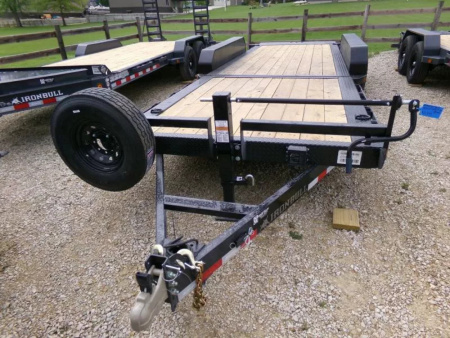 New 2026 Iron Bull 83 x 24 (16+8) TLB Tilt Trailer, Triple 7,000 lb. Axles-Black Tilt Trailer