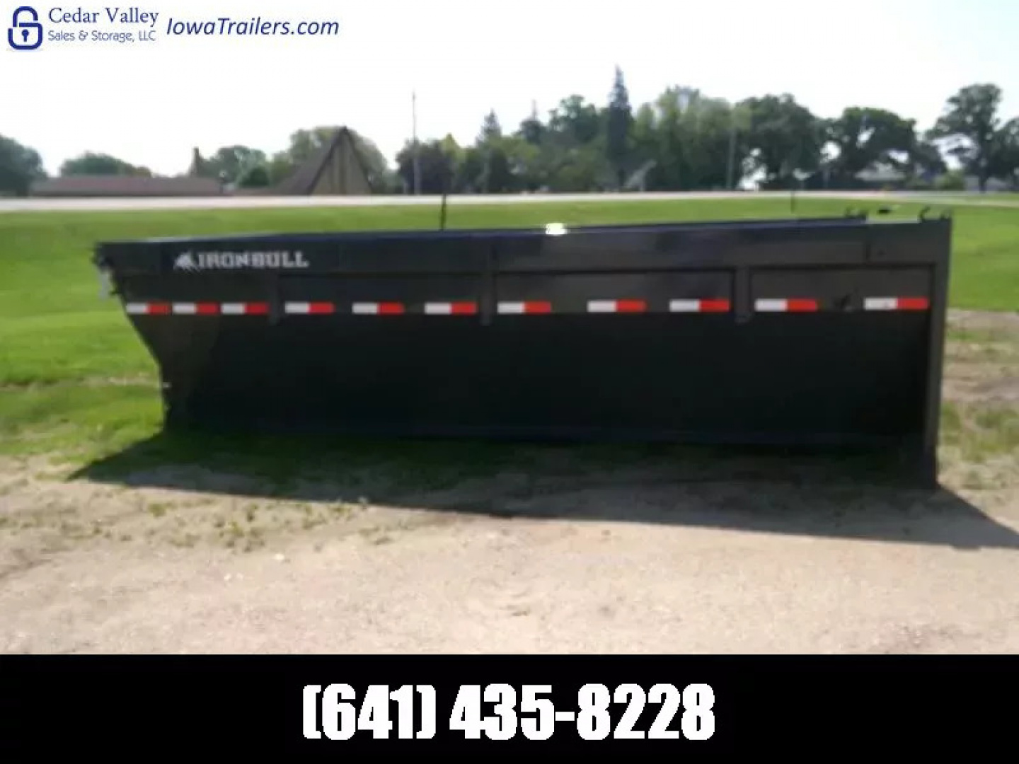 New 2026 Iron Bull 83 x 16 Roll-Off Bin-Gray Dump Trailer