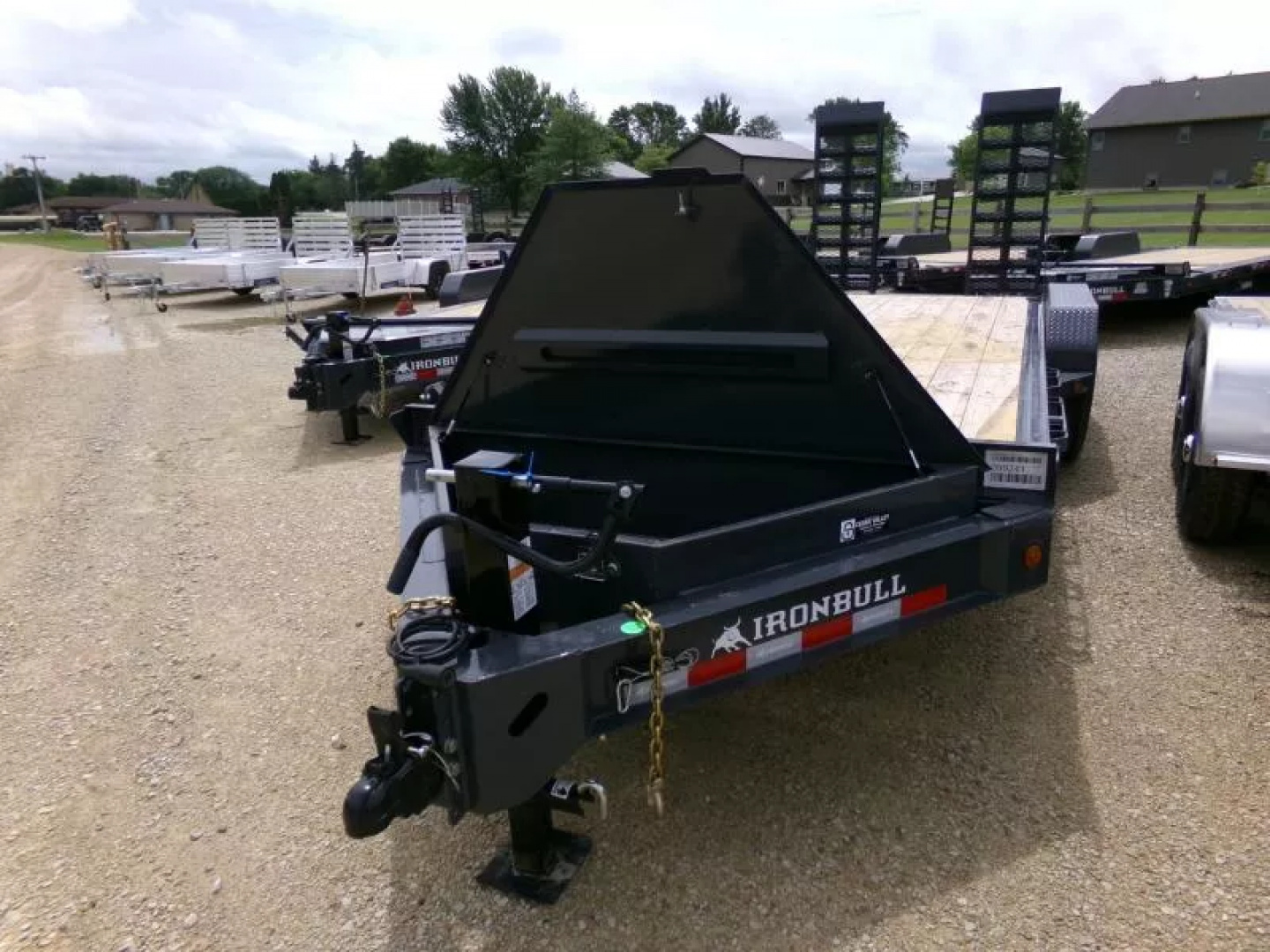New 2026 Iron Bull 83 x 20 (18 +2 ) EWB Equipment, 16K GVWR, 2' Dovetail and Stand Up Ramps