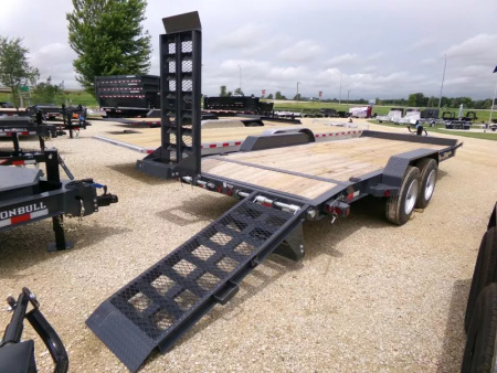 New 2026 Iron Bull 83 x 20 (18 +2 ) EWB Equipment, 16K GVWR, 2' Dovetail and Stand Up Ramps