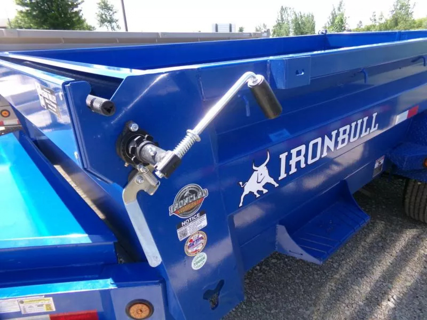 New 2026 Iron Bull 83 x 14 DWB Dump Trailer, 14,999 lb. GVWR-Brilliant Blue Dump Trailer