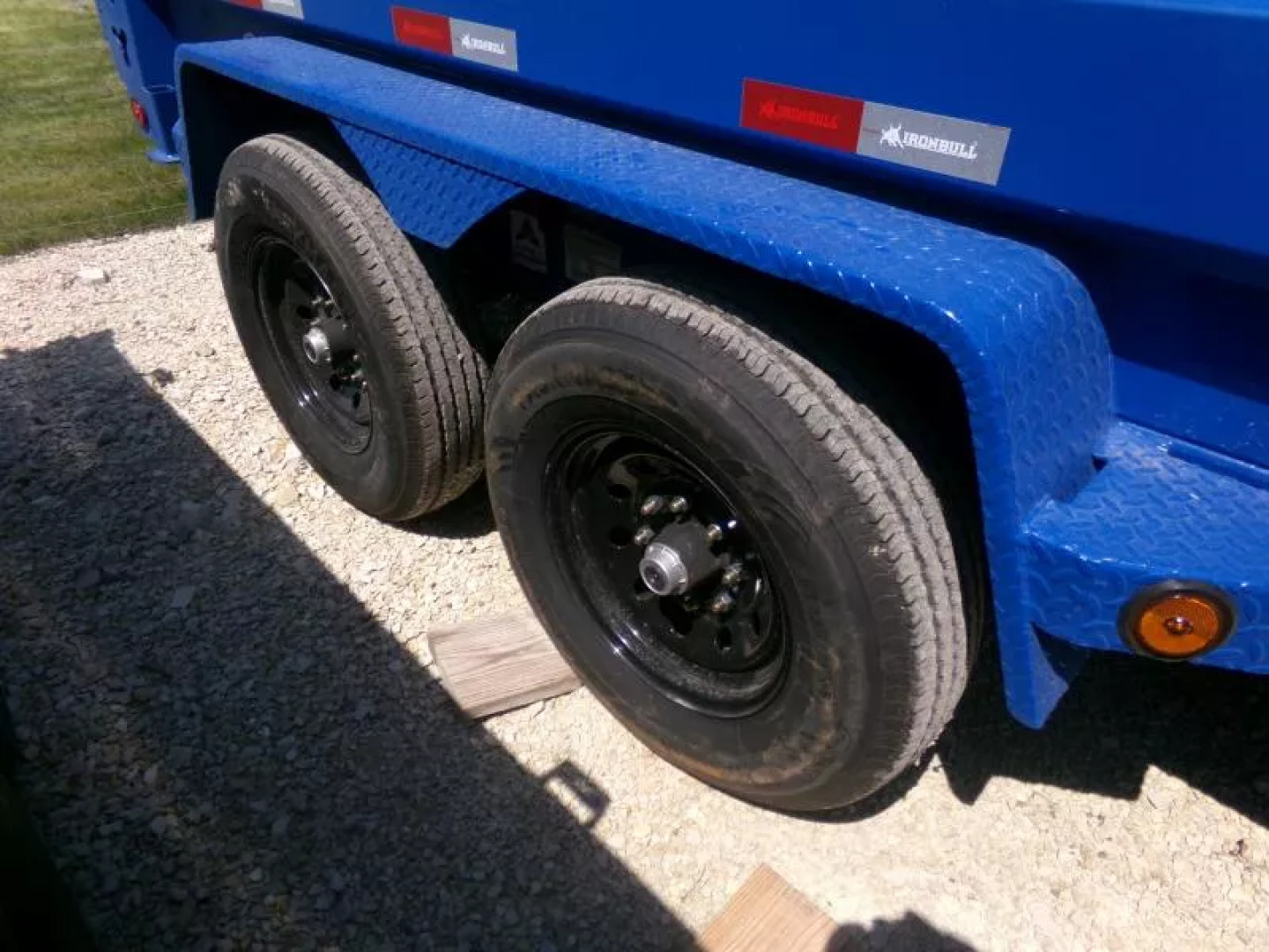 New 2026 Iron Bull 83 x 14 DWB Dump Trailer, 14,999 lb. GVWR-Brilliant Blue Dump Trailer
