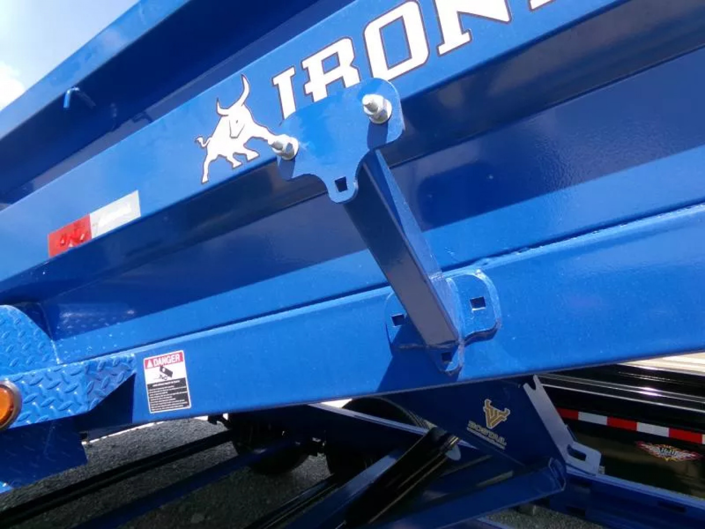 New 2026 Iron Bull 83 x 14 DWB Dump Trailer, 14,999 lb. GVWR-Brilliant Blue Dump Trailer