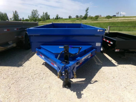 New 2026 Iron Bull 83 x 14 DWB Dump Trailer, 14,999 lb. GVWR-Brilliant Blue Dump Trailer