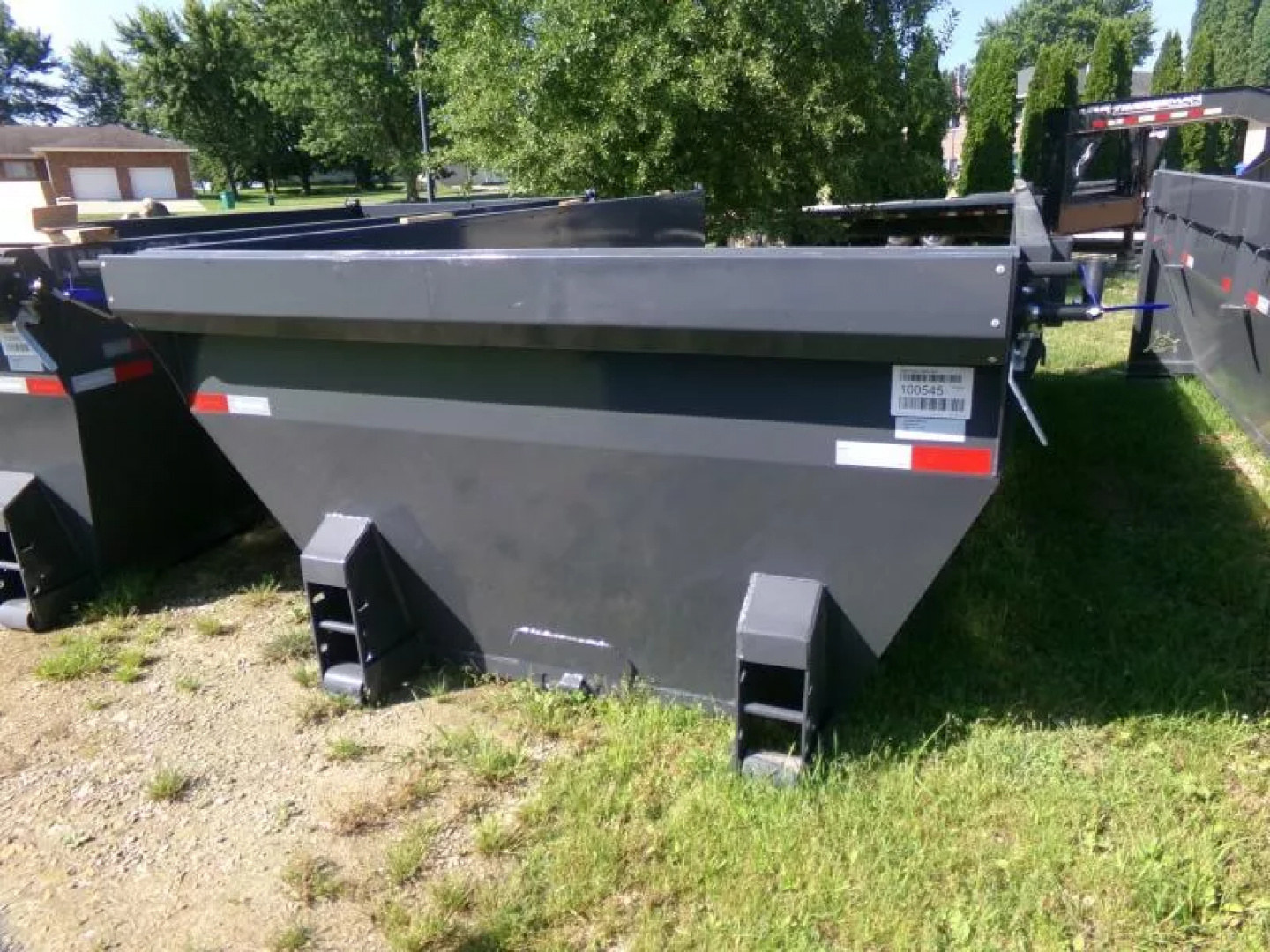 New 2026 Iron Bull 83 x 16 Roll-Off Bin-Gray Dump Trailer