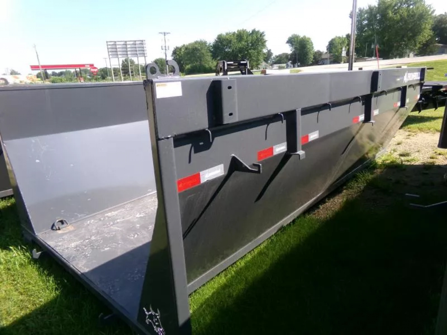 New 2026 Iron Bull 83 x 16 Roll-Off Bin-Gray Dump Trailer