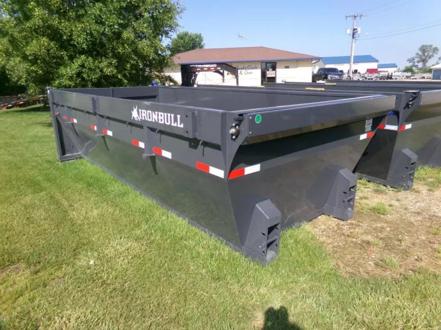 New 2026 Iron Bull 83 x 16 Roll-Off Bin-Gray Dump Trailer
