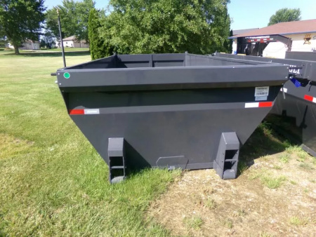New 2026 Iron Bull 83 x 16 Roll-Off Bin-Gray Dump Trailer