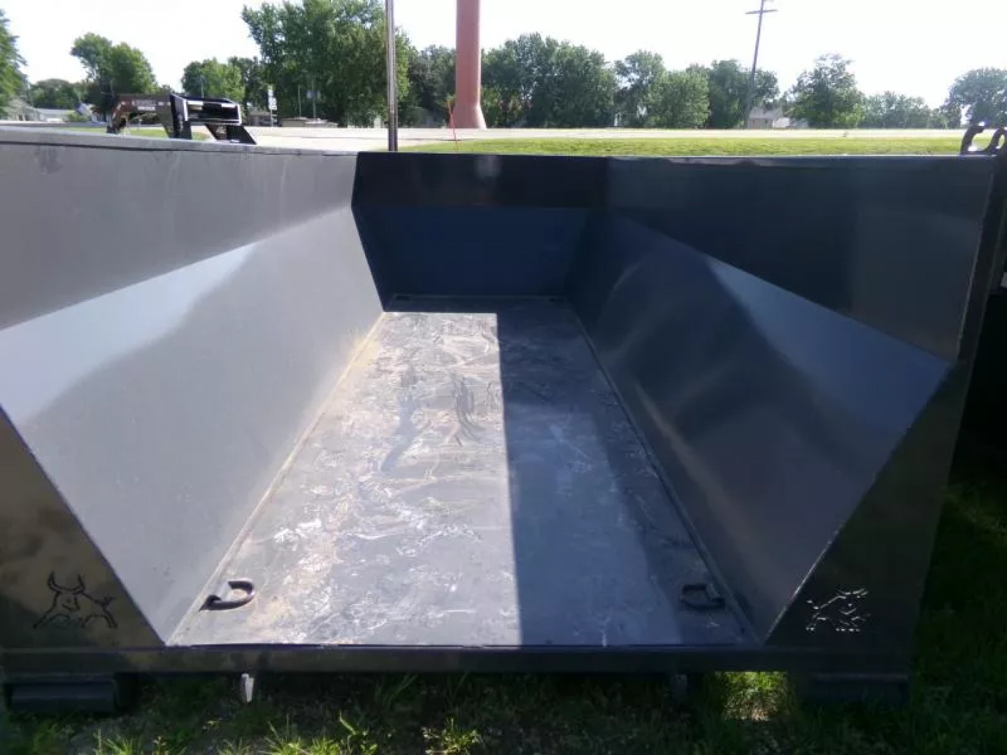 New 2026 Iron Bull 83 x 16 Roll-Off Bin-Gray Dump Trailer