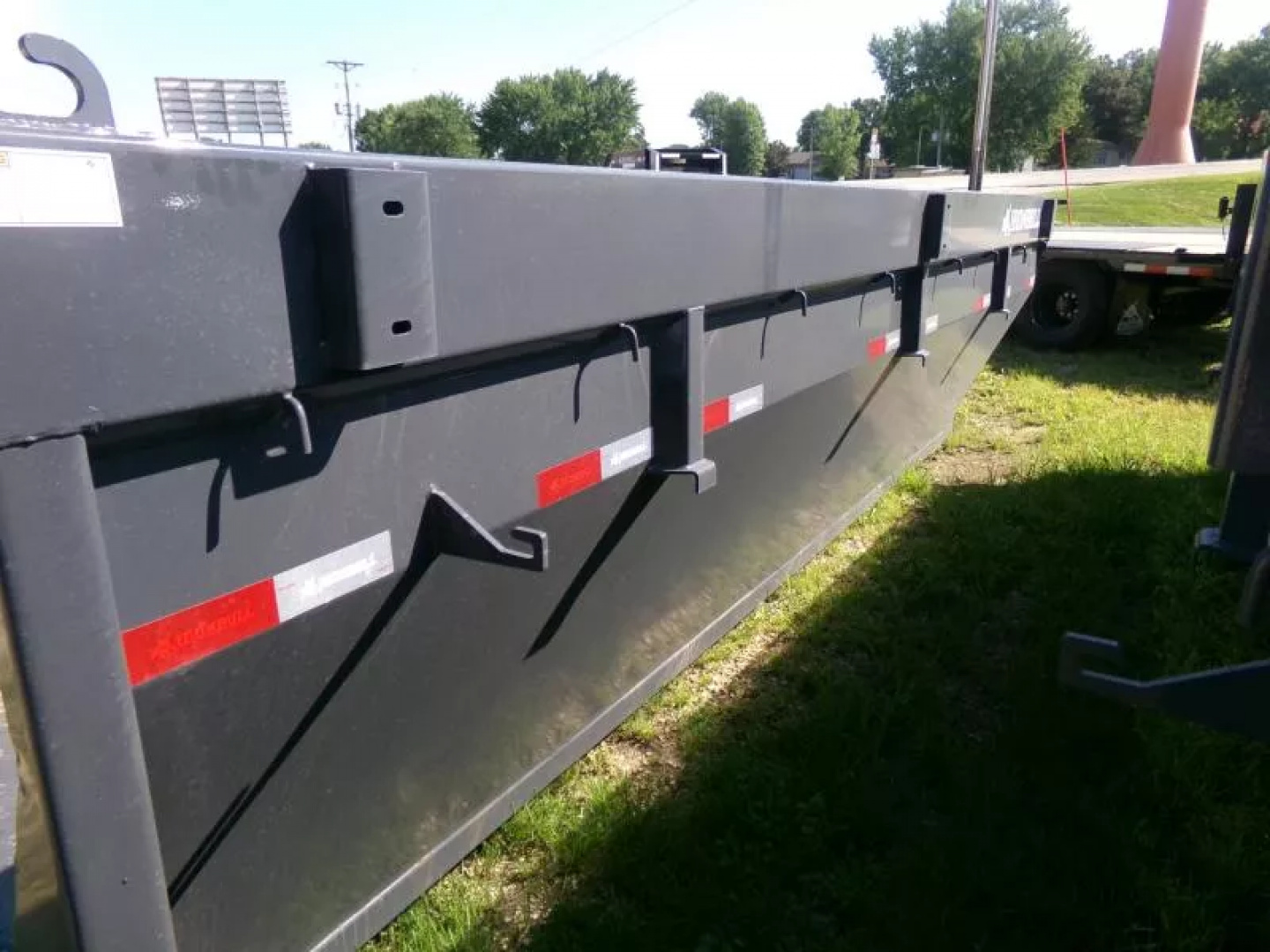 New 2026 Iron Bull 83 x 16 Roll-Off Bin-Gray Dump Trailer