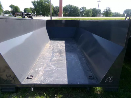 New 2026 Iron Bull 83 x 16 Roll-Off Bin-Gray Dump Trailer