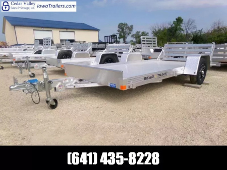 New 2026 Bear Track 65 x 144S Aluminum Utility Trailer, Bi-Fold Tailgate and 2200lb. GVWR