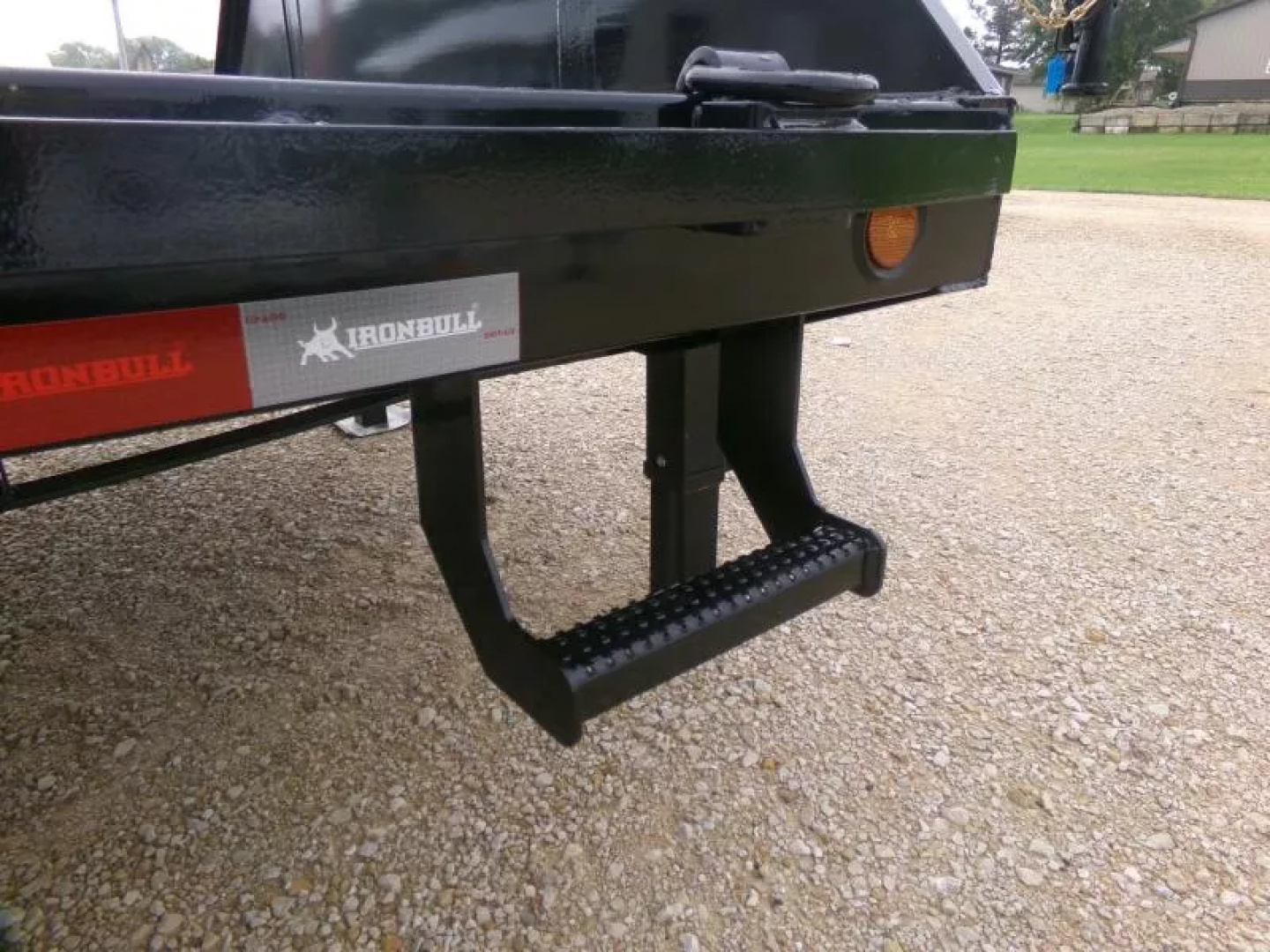 New 2026 Iron Bull 102 x 32 FLG Gooseneck Deckover, 8ft. Slide In Ramps, 23,900 lb. GVWR and Spare Tire