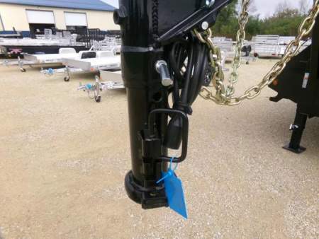 New 2026 Iron Bull 102 x 32 FLG Gooseneck Deckover, 8ft. Slide In Ramps, 23,900 lb. GVWR and Spare Tire