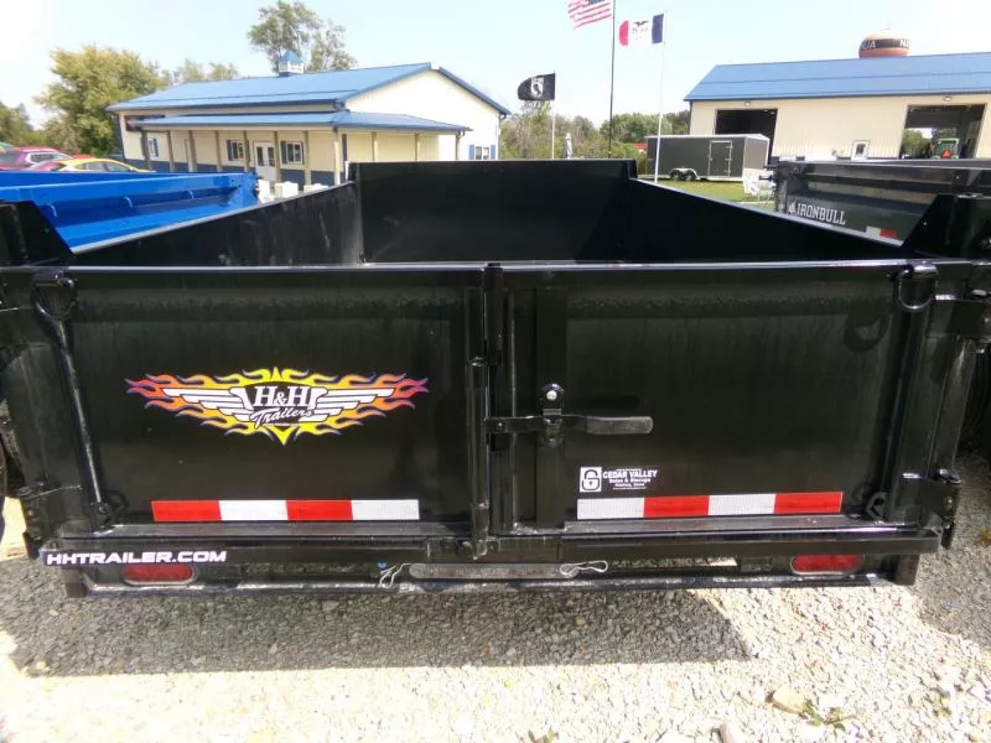 New 2026 H&H 76 x 12 Utility Dump with 10K GVWR and Single Ram Hoist