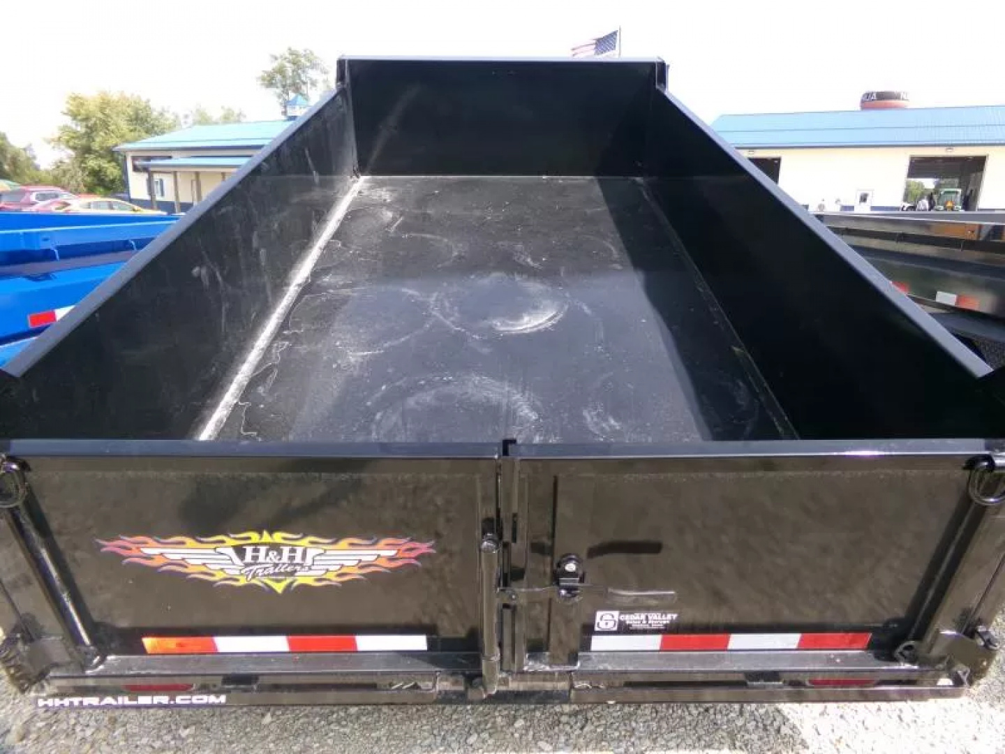 New 2026 H&H 76 x 12 Utility Dump with 10K GVWR and Single Ram Hoist