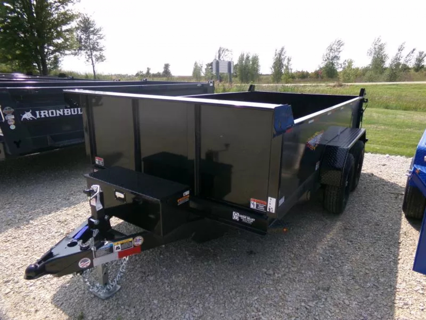 New 2026 H&H 76 x 12 Utility Dump with 10K GVWR and Single Ram Hoist