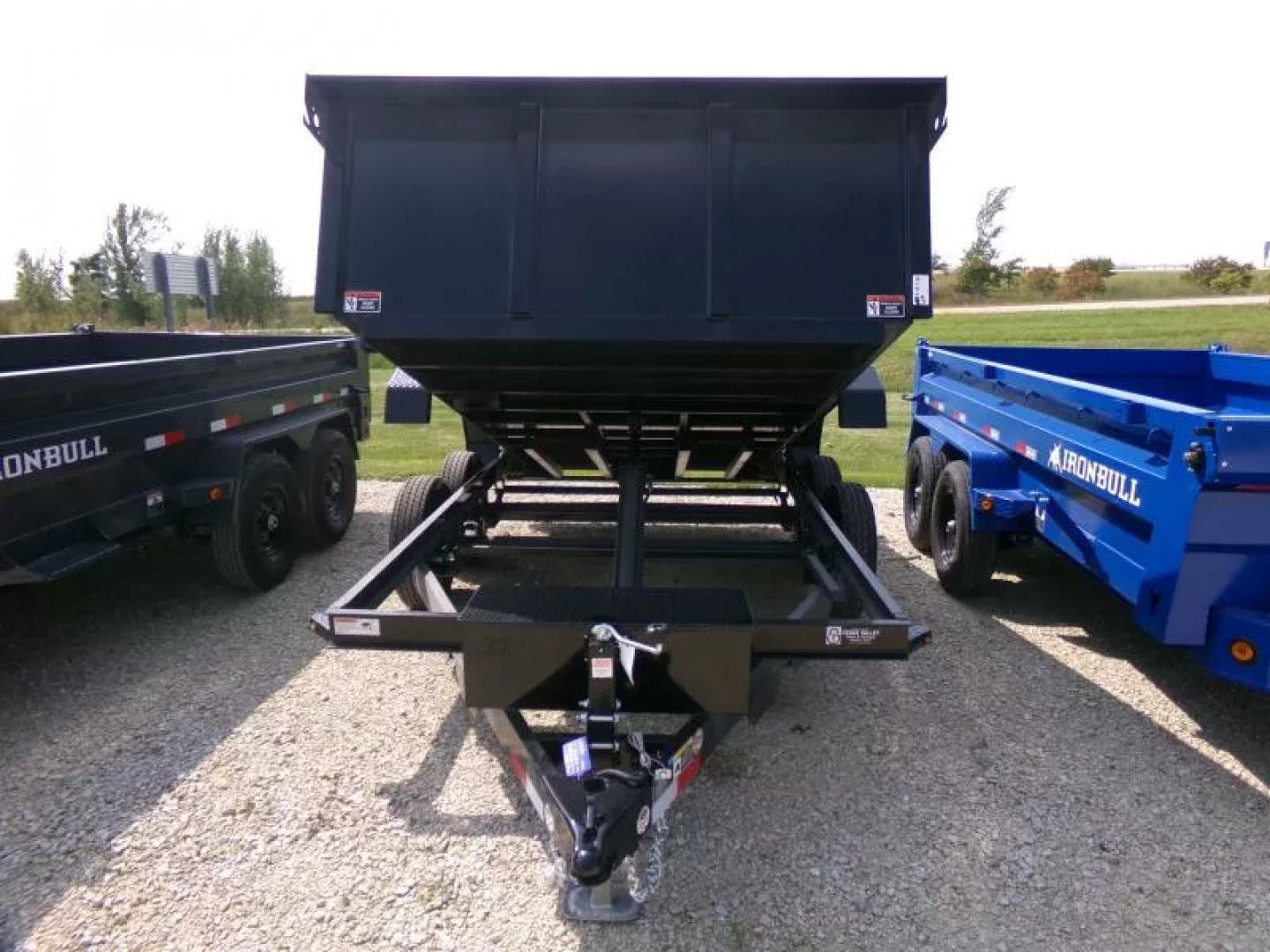 New 2026 H&H 76 x 12 Utility Dump with 10K GVWR and Single Ram Hoist