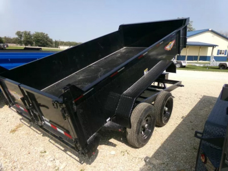 New 2026 H&H 76 x 12 Utility Dump with 10K GVWR and Single Ram Hoist