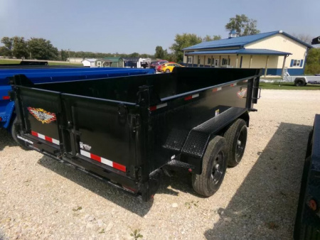 New 2026 H&H 76 x 12 Utility Dump with 10K GVWR and Single Ram Hoist
