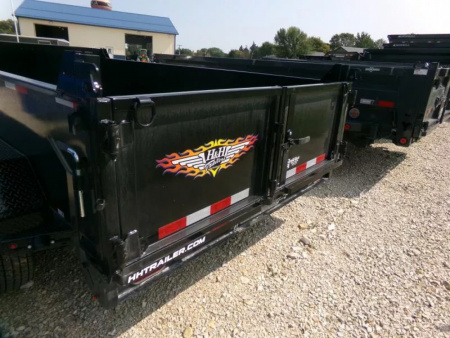 New 2026 H&H 76 x 12 Utility Dump with 10K GVWR and Single Ram Hoist