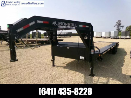 New 2026 Iron Bull 102 x 30 (26+4) EHG Gooseneck Equipment with Rampage Ramps and 22 K GVWR