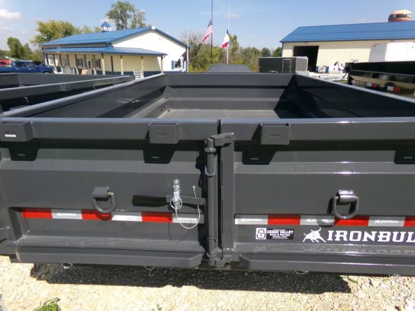 New 2026 Iron Bull 83 x 12 DWB Dump Trailer, 14,999lb. GVWR-Grey Dump Trailer