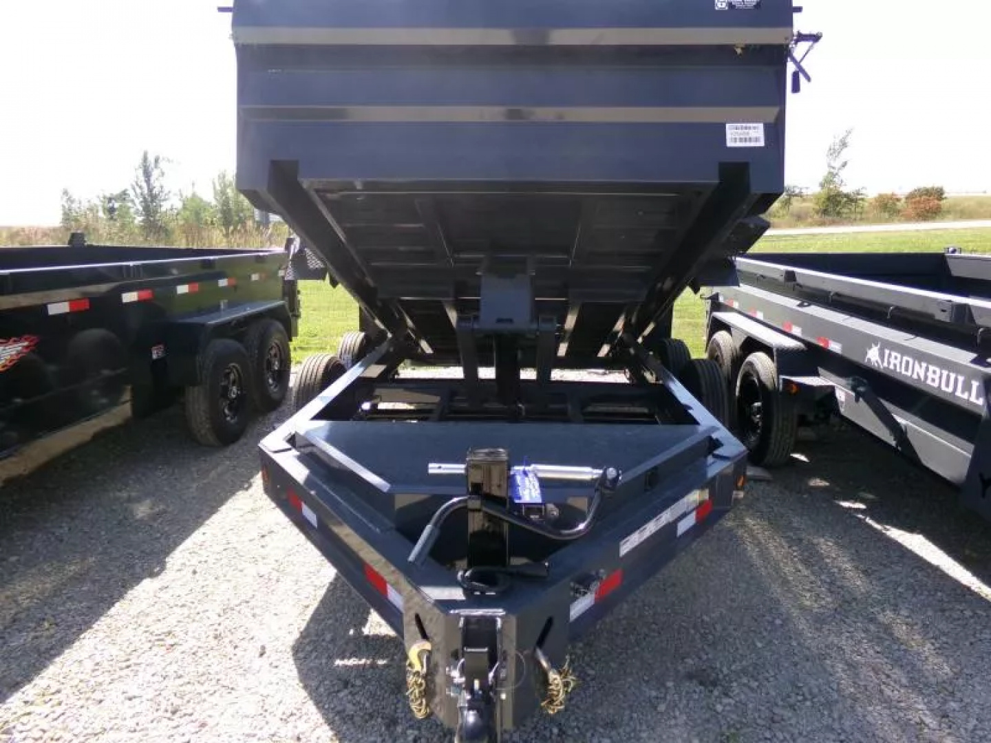 New 2026 Iron Bull 83 x 12 DWB Dump Trailer, 14,999lb. GVWR-Grey Dump Trailer