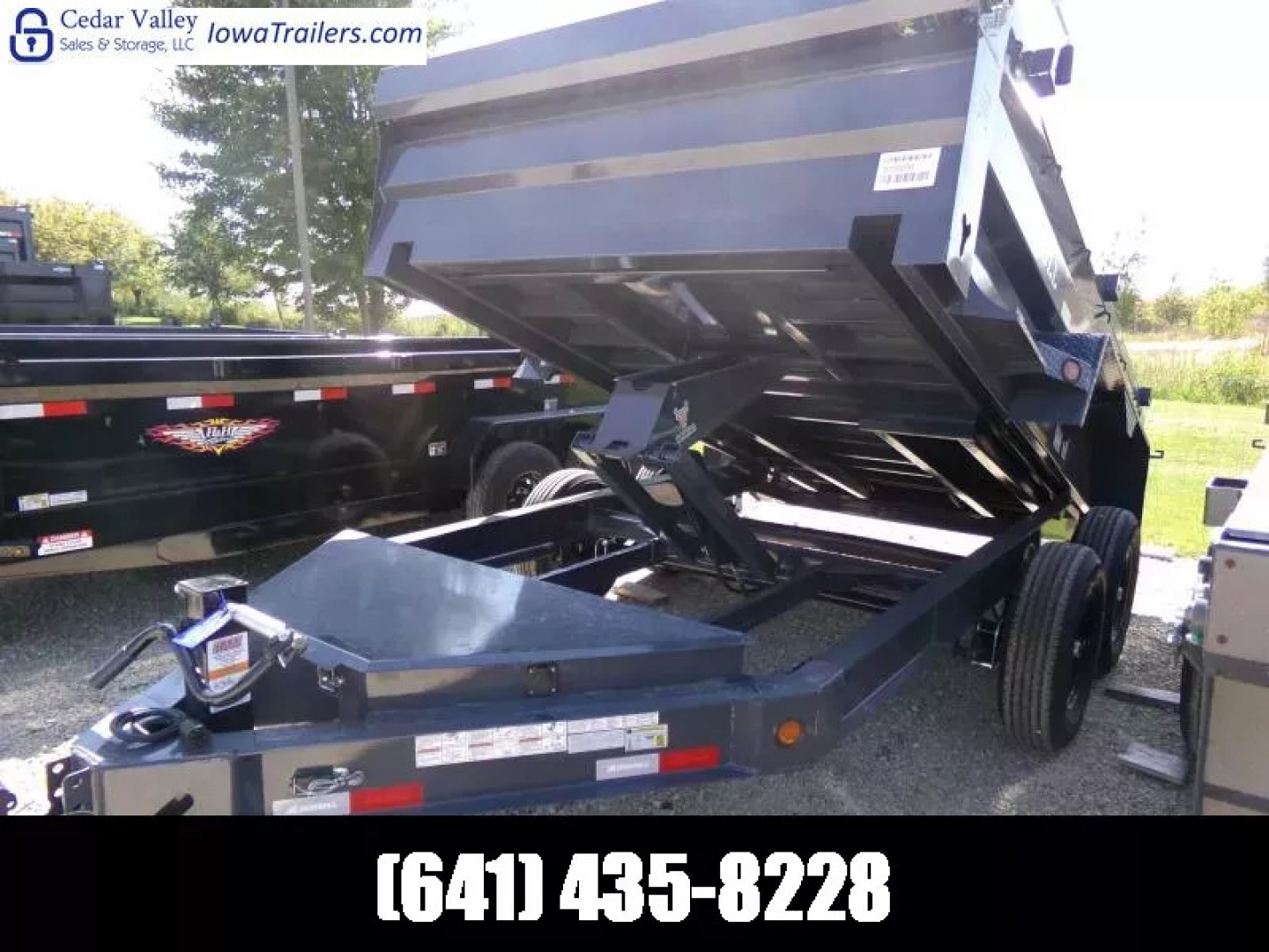 New 2026 Iron Bull 83 x 12 DWB Dump Trailer, 14,999lb. GVWR-Grey Dump Trailer