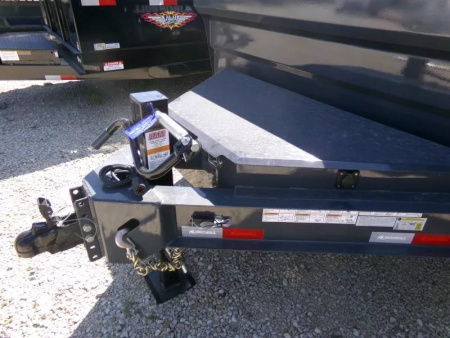 New 2026 Iron Bull 83 x 12 DWB Dump Trailer, 14,999lb. GVWR-Grey Dump Trailer